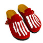 Skeleton Clogs in Red