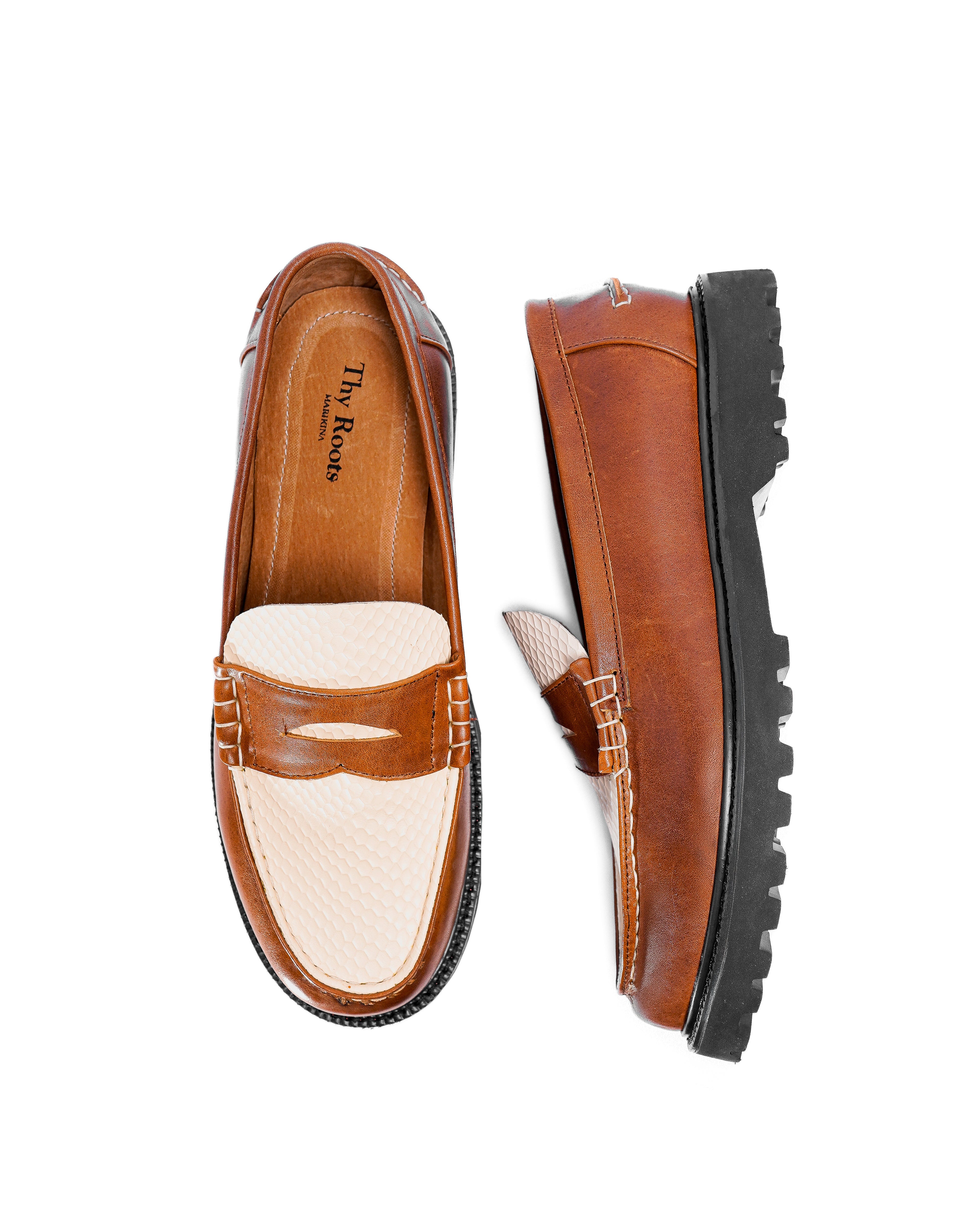 フラットシューズ ^fri fla^ 19B loafer 601 python skin fuz0256.jpg