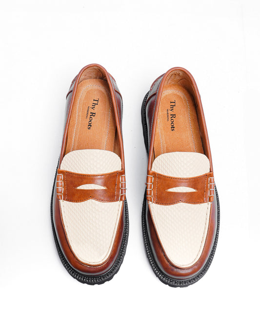 JADE LOAFERS - PYTHON SKIN IN TAN